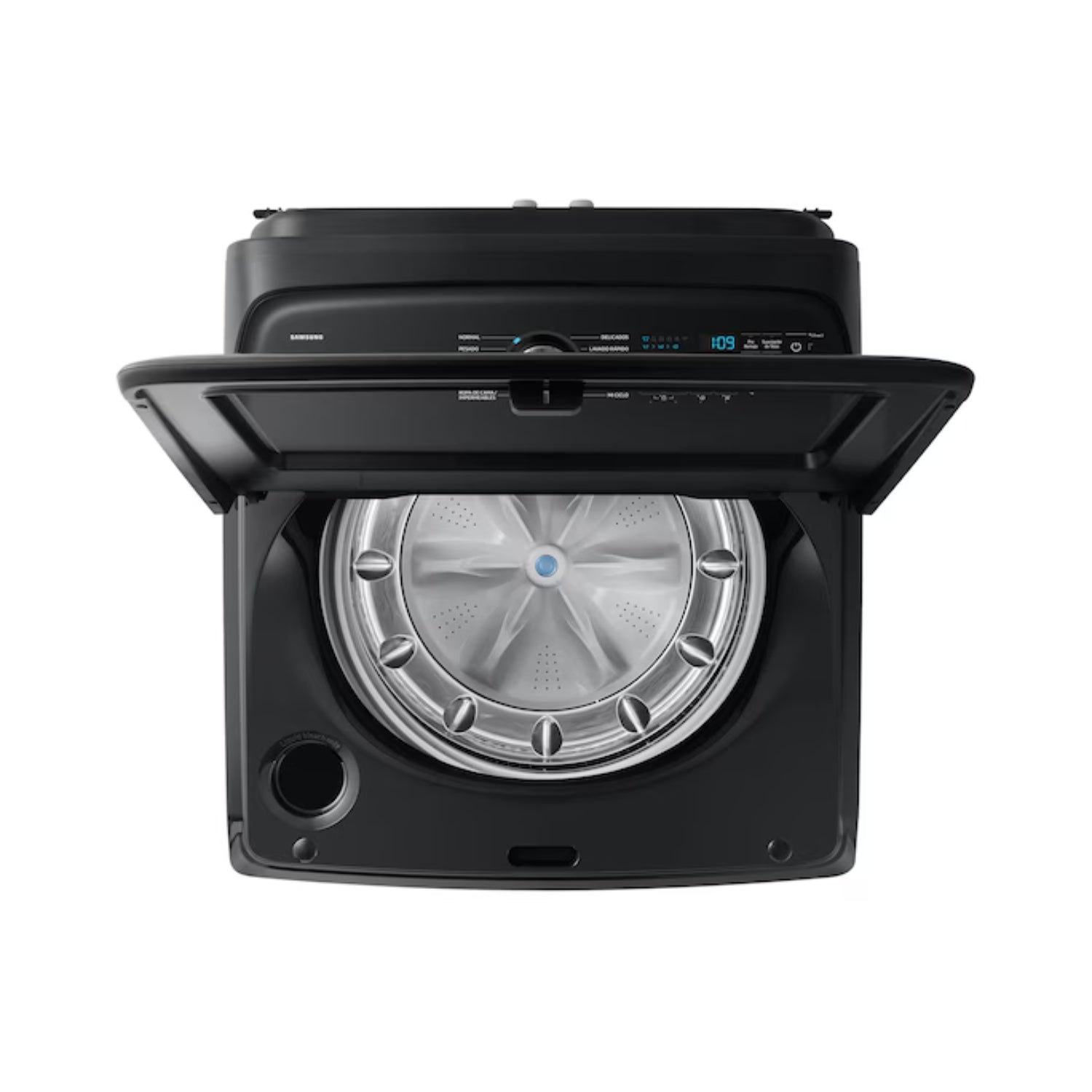 Lavadora digital inverter 26kg Samsung con diseño de carga superior y gran capacidad