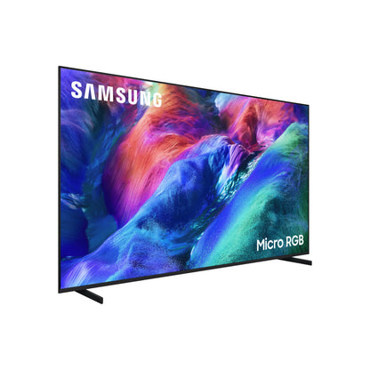 Samsung smart tv Micro RGB, vista frontal con colores vibrantes