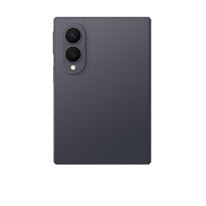 Teléfono Samsung negro trasero, vista detallada de las cámaras