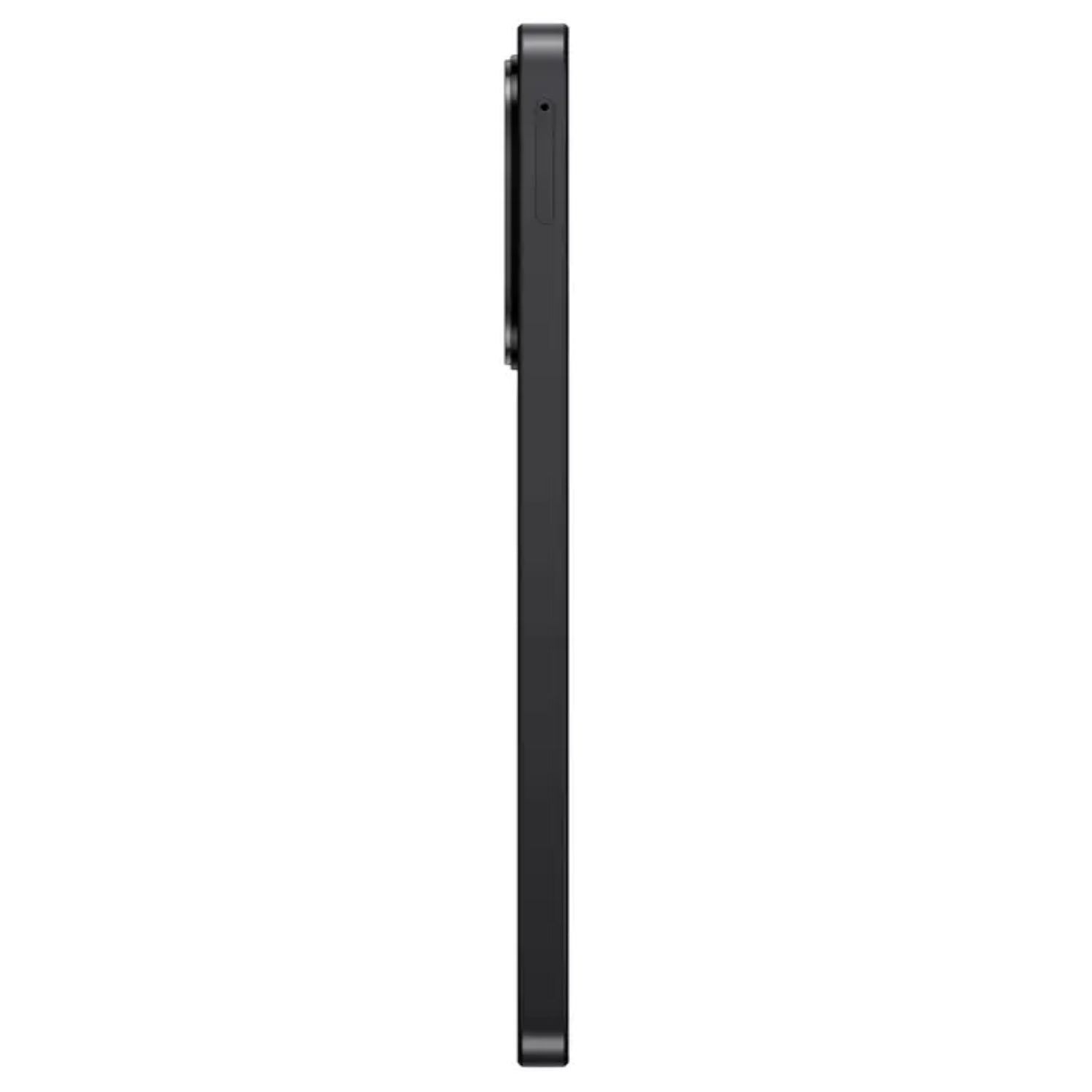 Samsung teléfono inteligente negro, vista lateral, minimalista