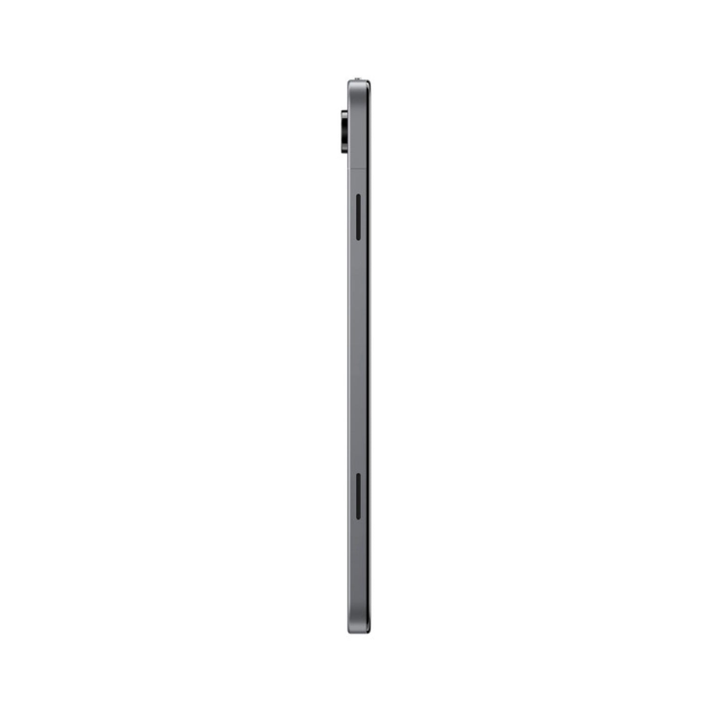 Tablet Samsung negra vista de lado, elegante diseño moderno