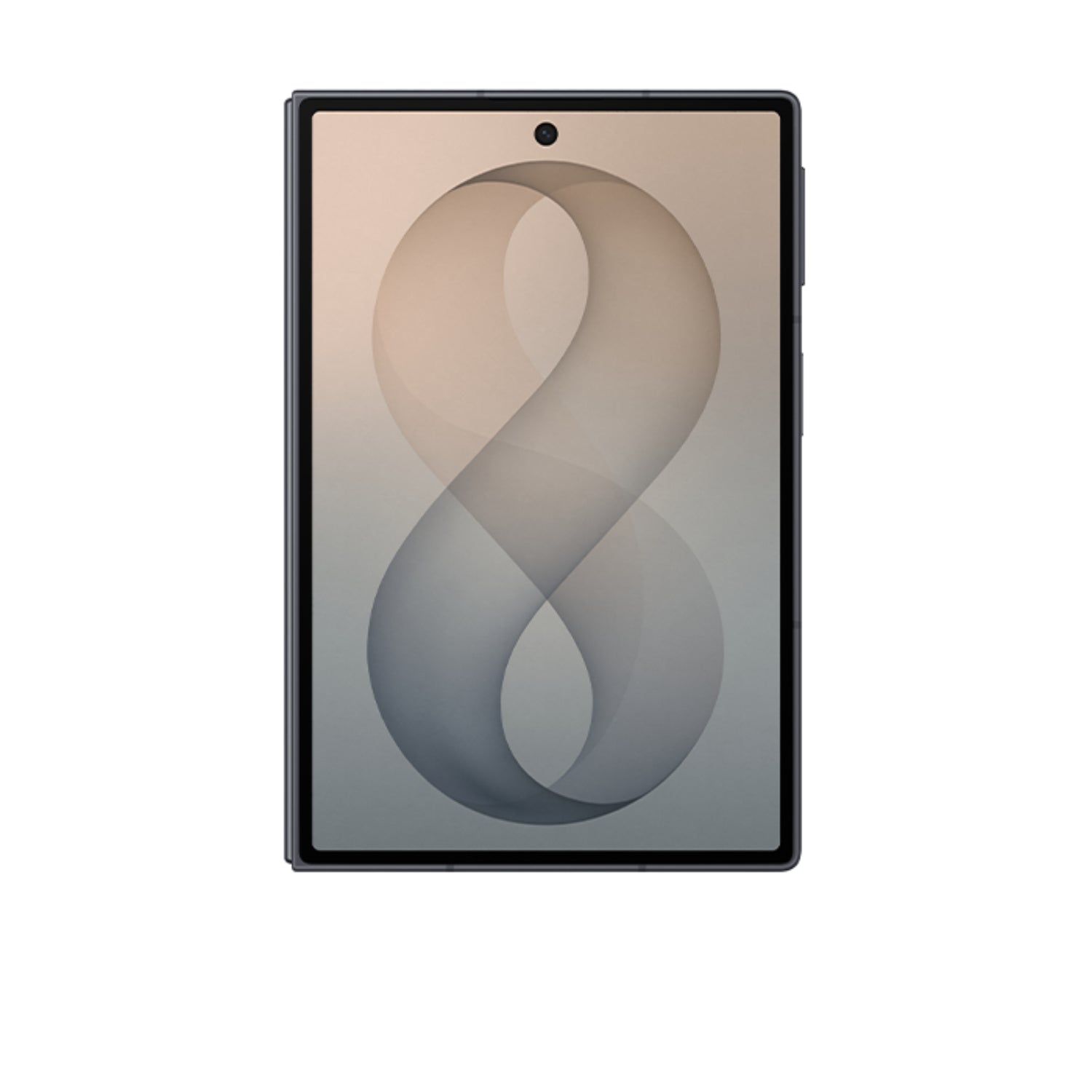 Samsung smartphone negro frontal, pantalla grande, elegante diseño