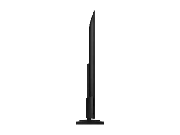 televisor Samsung 85 pulgadas 4K de perfil, diseño delgado y moderno