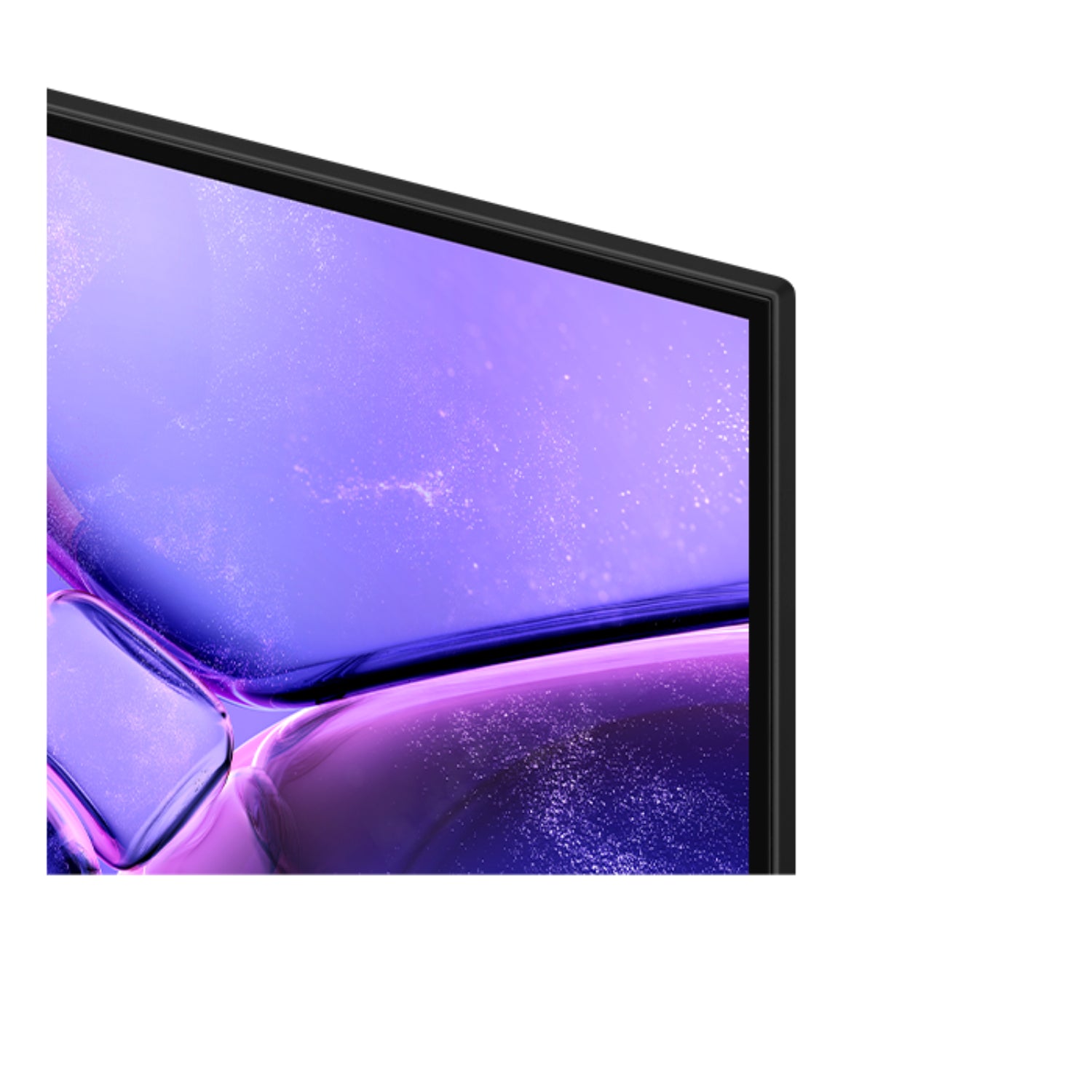 Televisor Samsung Crystal UHD 43 pulgadas con diseño elegante y bordes delgados en color negro
