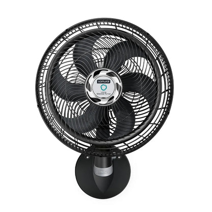 Ventilador de pared silencioso SAMURAI LL0104 en color negro con diseño moderno y aspas de alta eficiencia