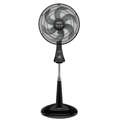 Ventilador pedestal 18 pulgadas SAMURAI negro con control de velocidad y base estable