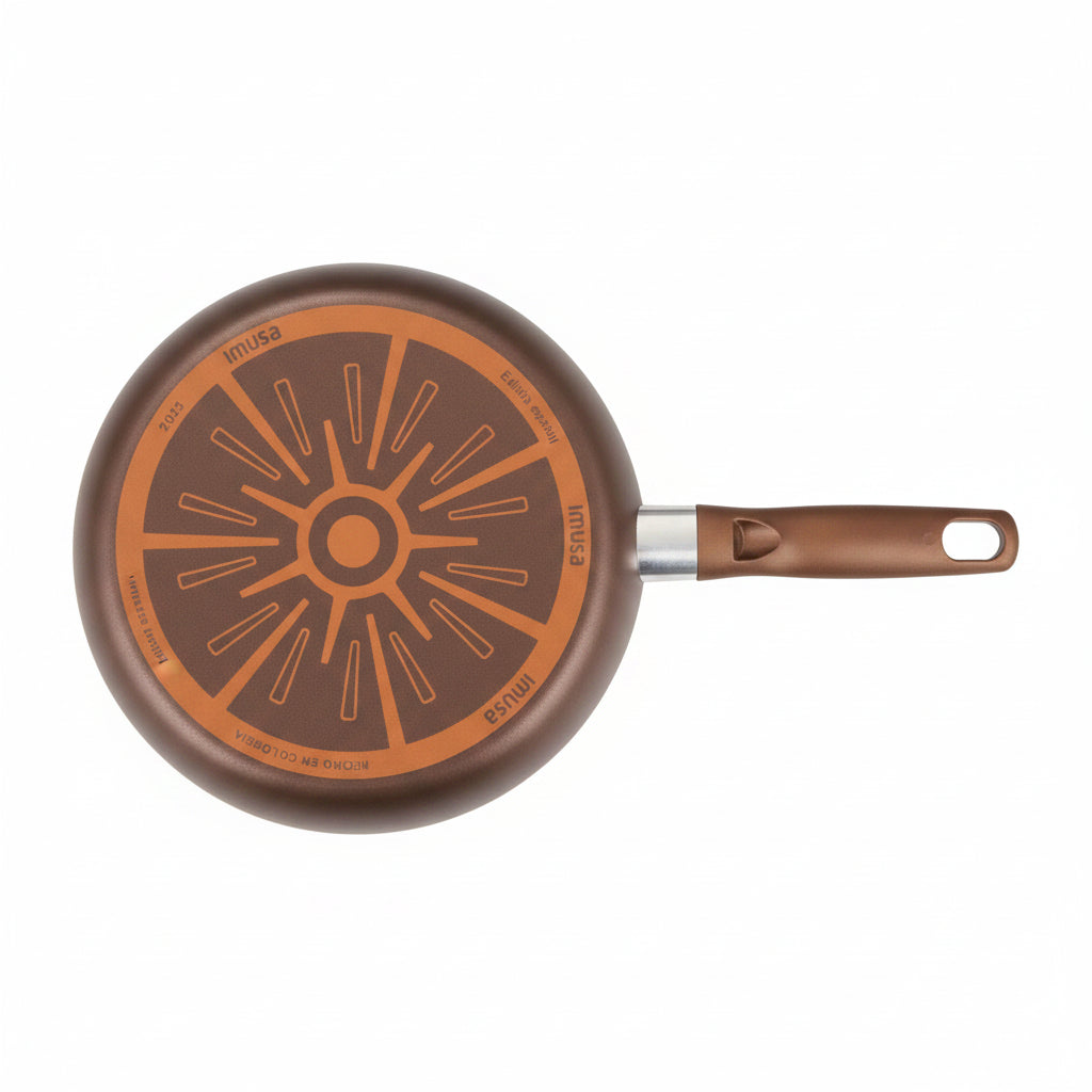 sartén IMUSA marrón vista superior, cocina moderna