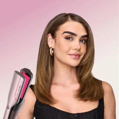 multiestilizador Shark FlexFusion HD642S con diseño elegante, ideal para alisar y rizar el cabello