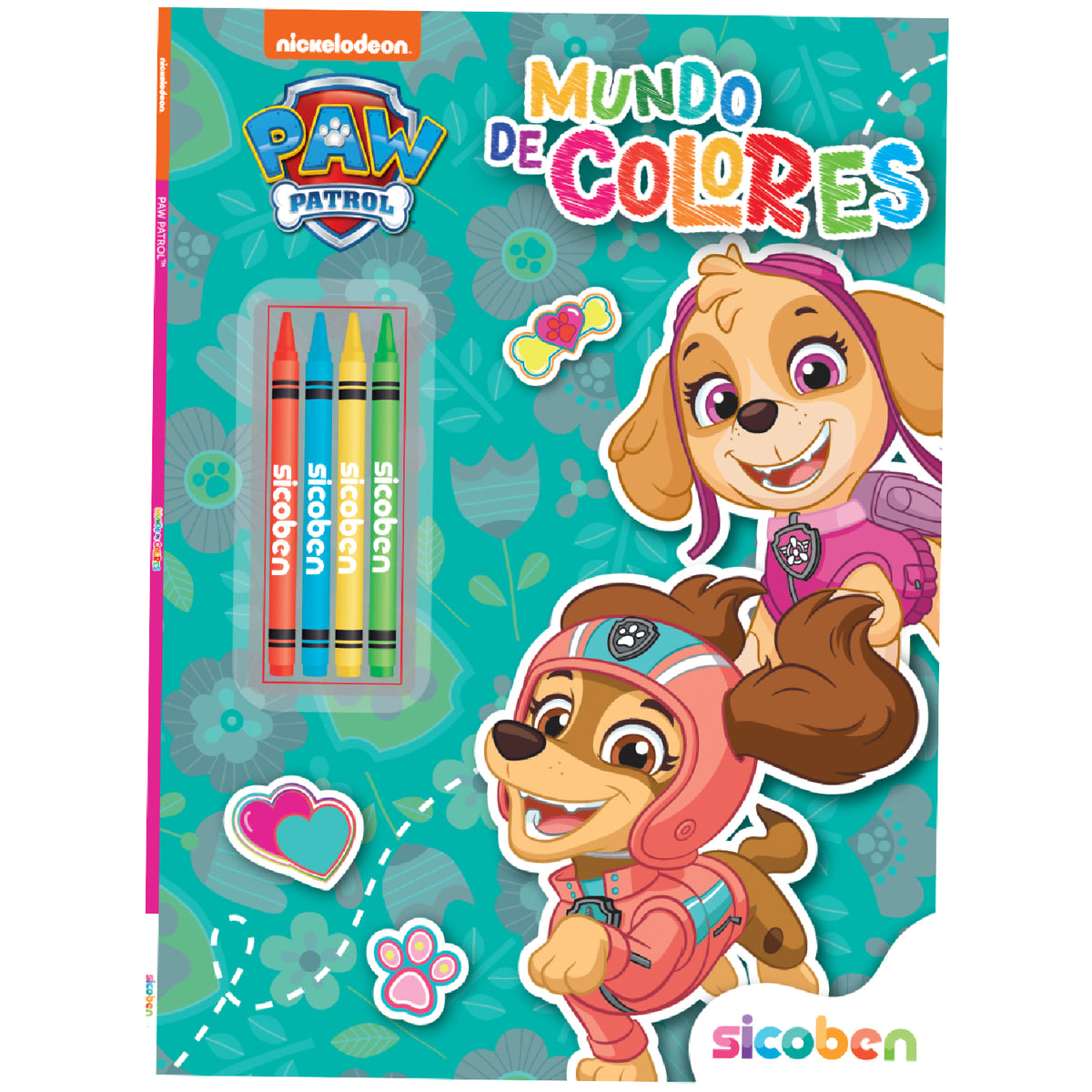 Libreta Paw Patrol con colores, diseño divertido y personajes animados