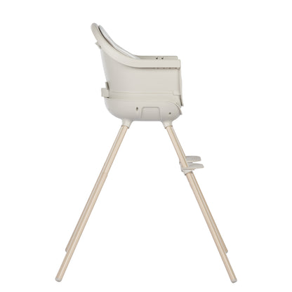 Silla de comer Maxi Cosi blanca lateral, en ambiente moderno