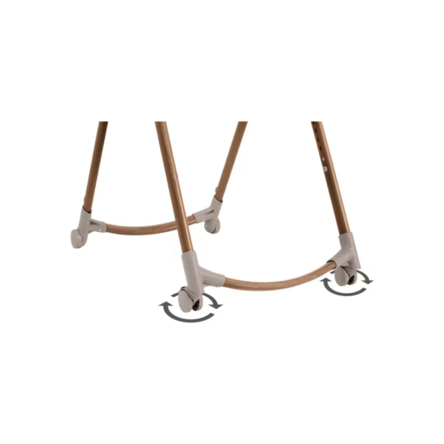 Silla de comer MAXI COSI con ruedas giratorias, vista inferior, diseño moderno