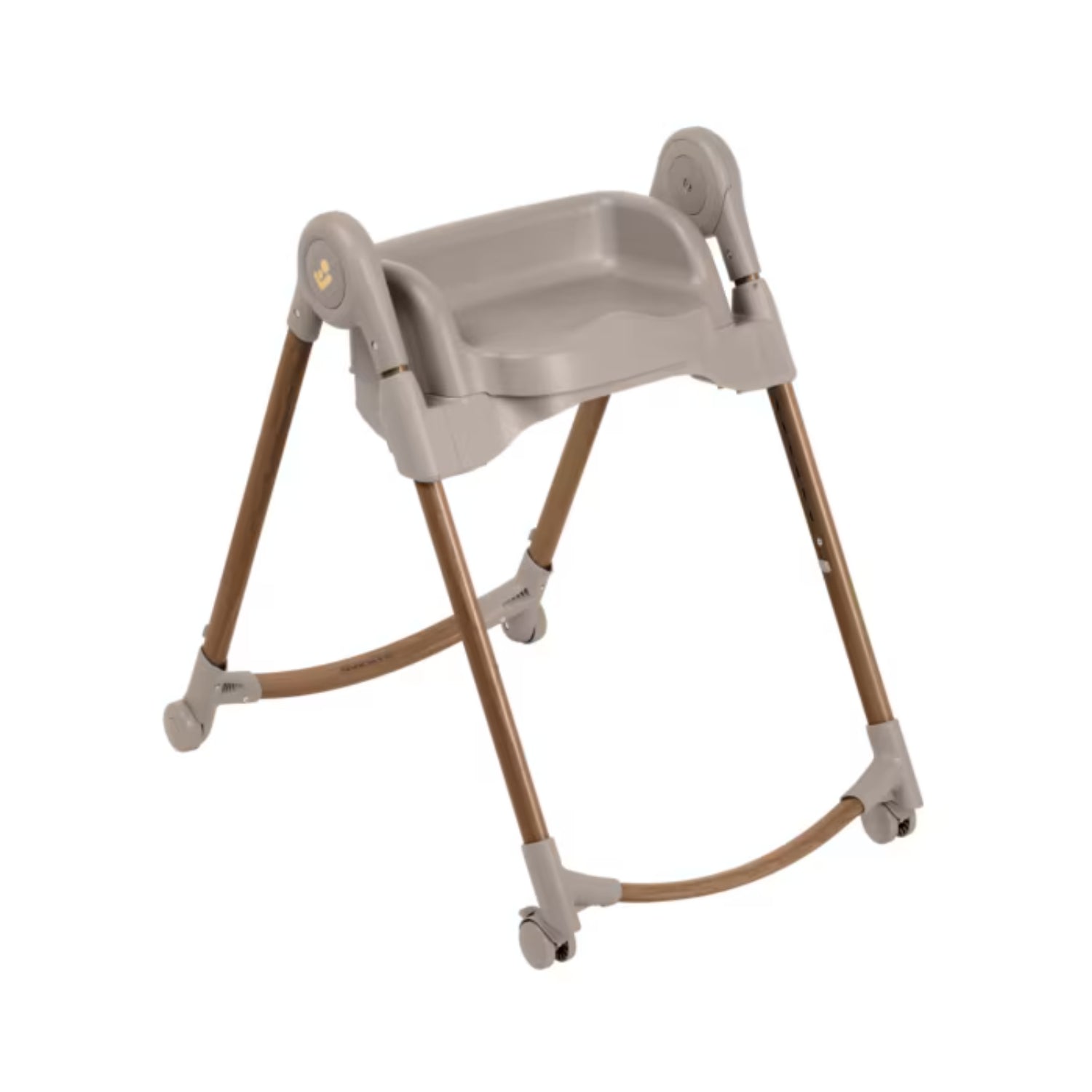 Silla de comer MAXI COSI gris frontal, diseño ligero y práctico