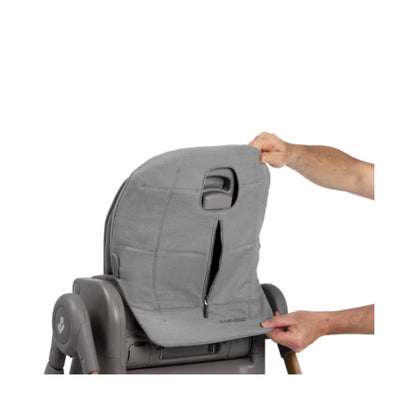 Silla gris MAXI COSI, respaldo ajustable, uso en hogar