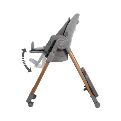 Silla MAXI COSI gris de lado, diseño moderno y funcional para bebés