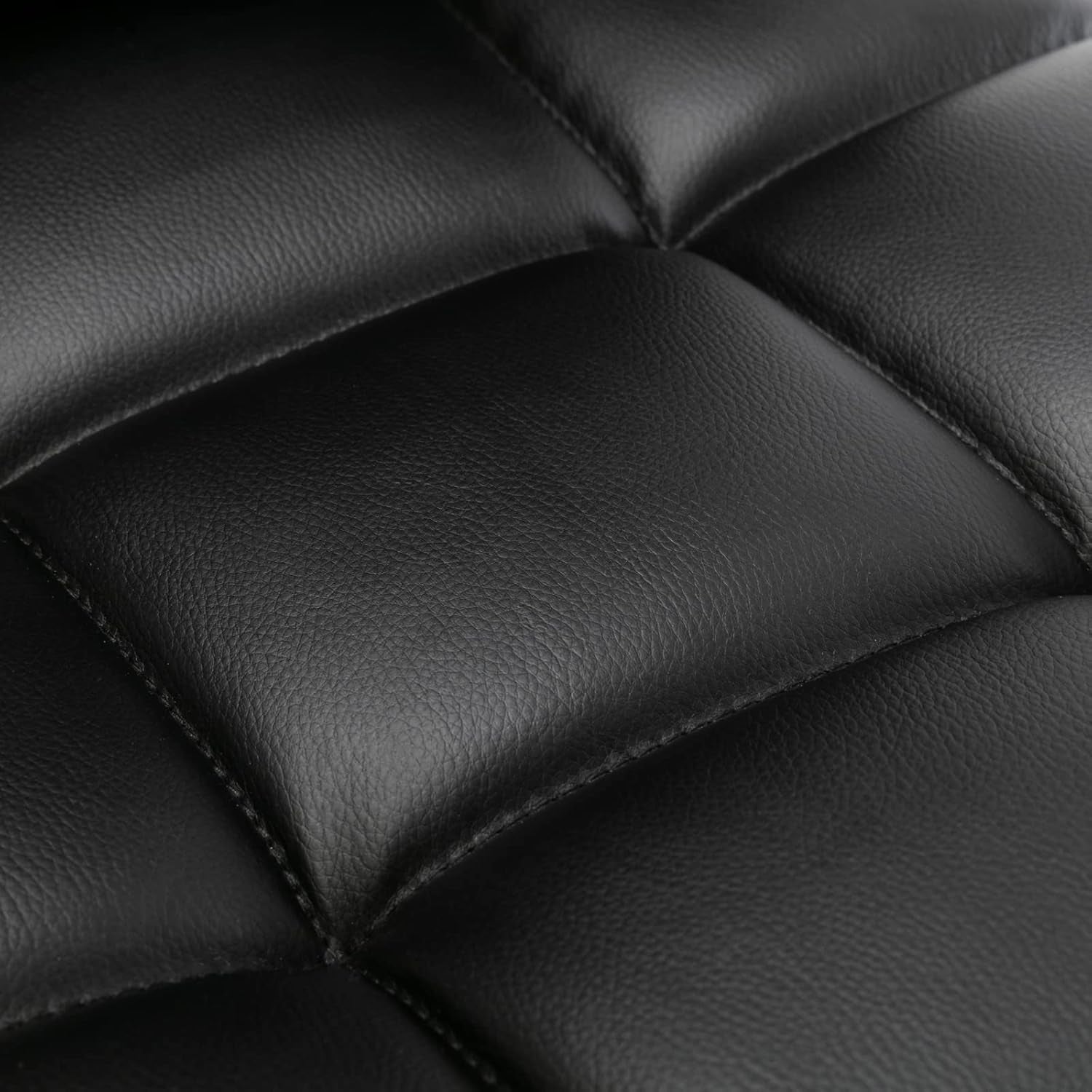 silla para bar negra, vista superior, material acolchado