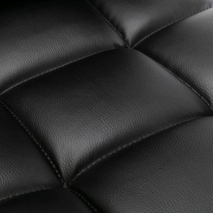 silla para bar negra, vista superior, material acolchado