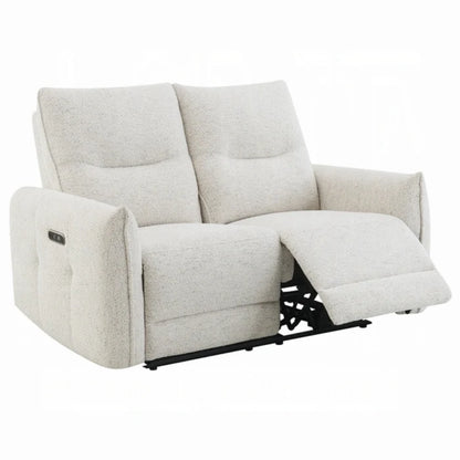 Sillon reclinable blanco, vista lateral, sala de estar elegante