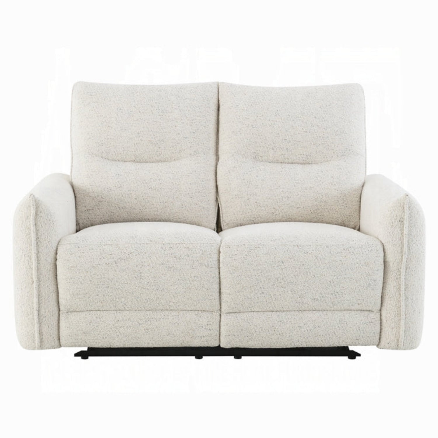 Sillón beige ACME FURNITURE, vista frontal, diseño cómodo y moderno