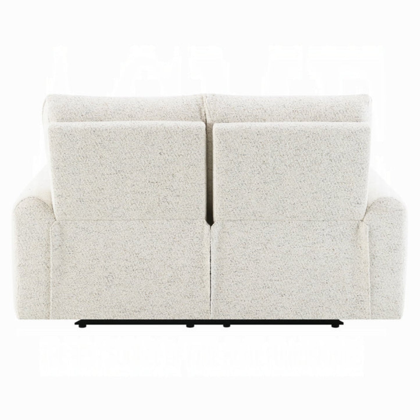 Sillón beige visto desde atrás, sofá moderno para sala de estar