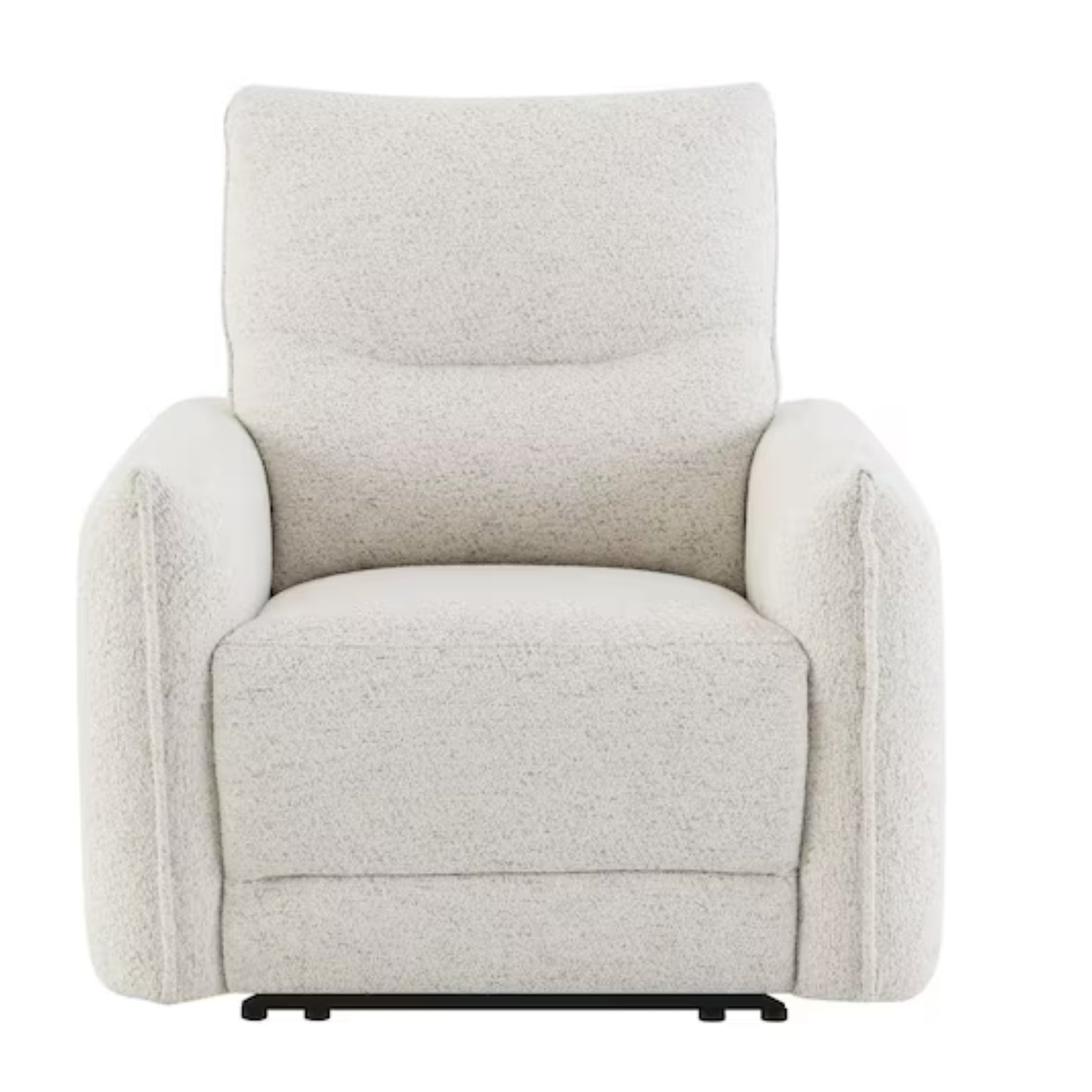 sillon blanco frontal, sala de estar