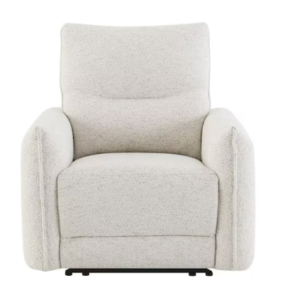 sillon blanco frontal, sala de estar