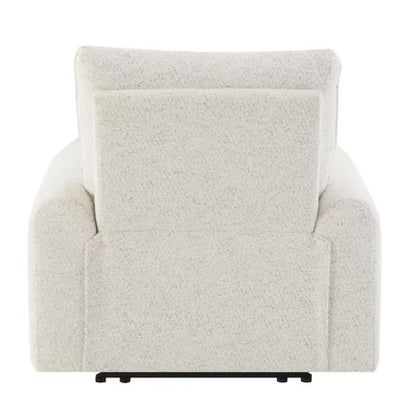 sillon blanco vista trasera, sala de estar moderna