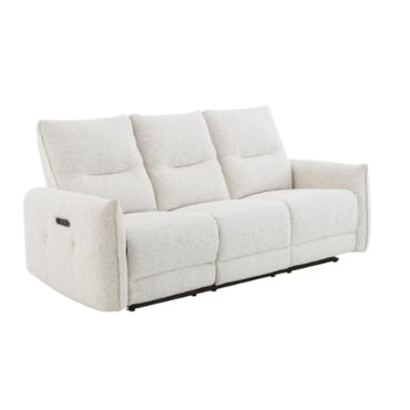 Sofá reclinable blanco, diseño moderno, sala de estar