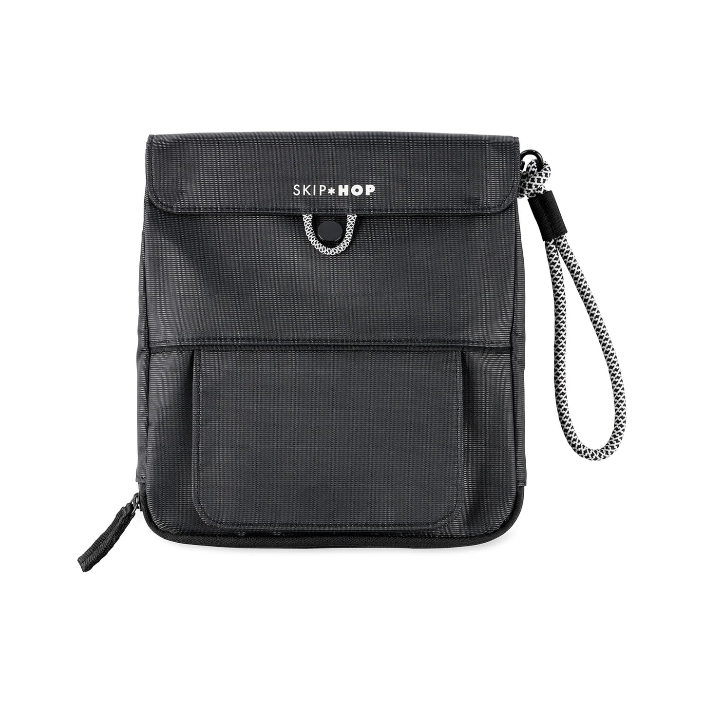 Cambiador negro SKIP*HOP frontal, accesorio práctico para padres