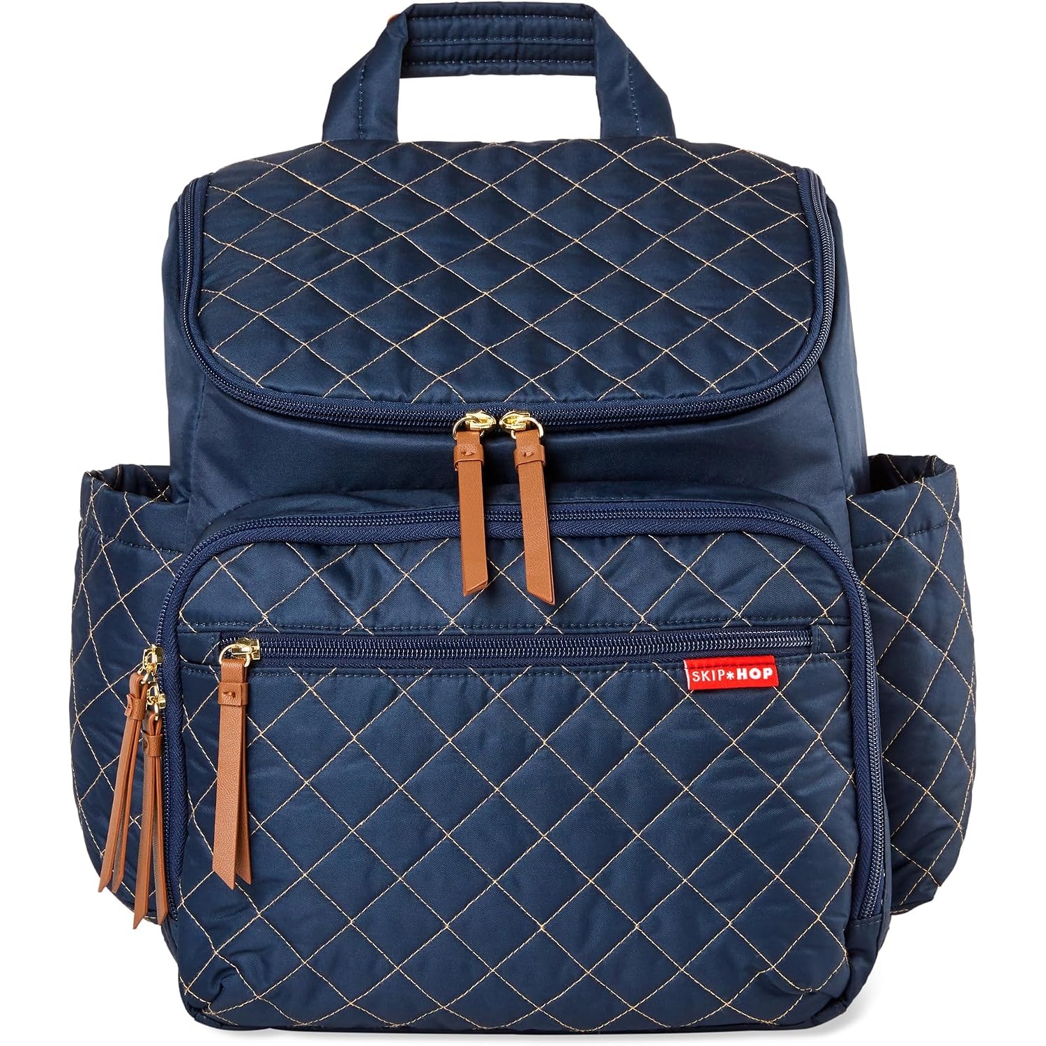 Mochila azul marino SKIP*HOP con diseño acolchado y varios bolsillos