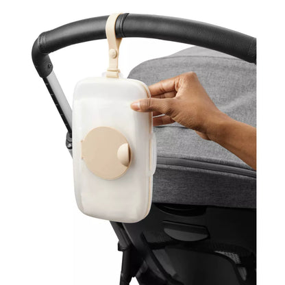 Organizador transparente SKIP*HOP para carrito de bebé, vista lateral práctica