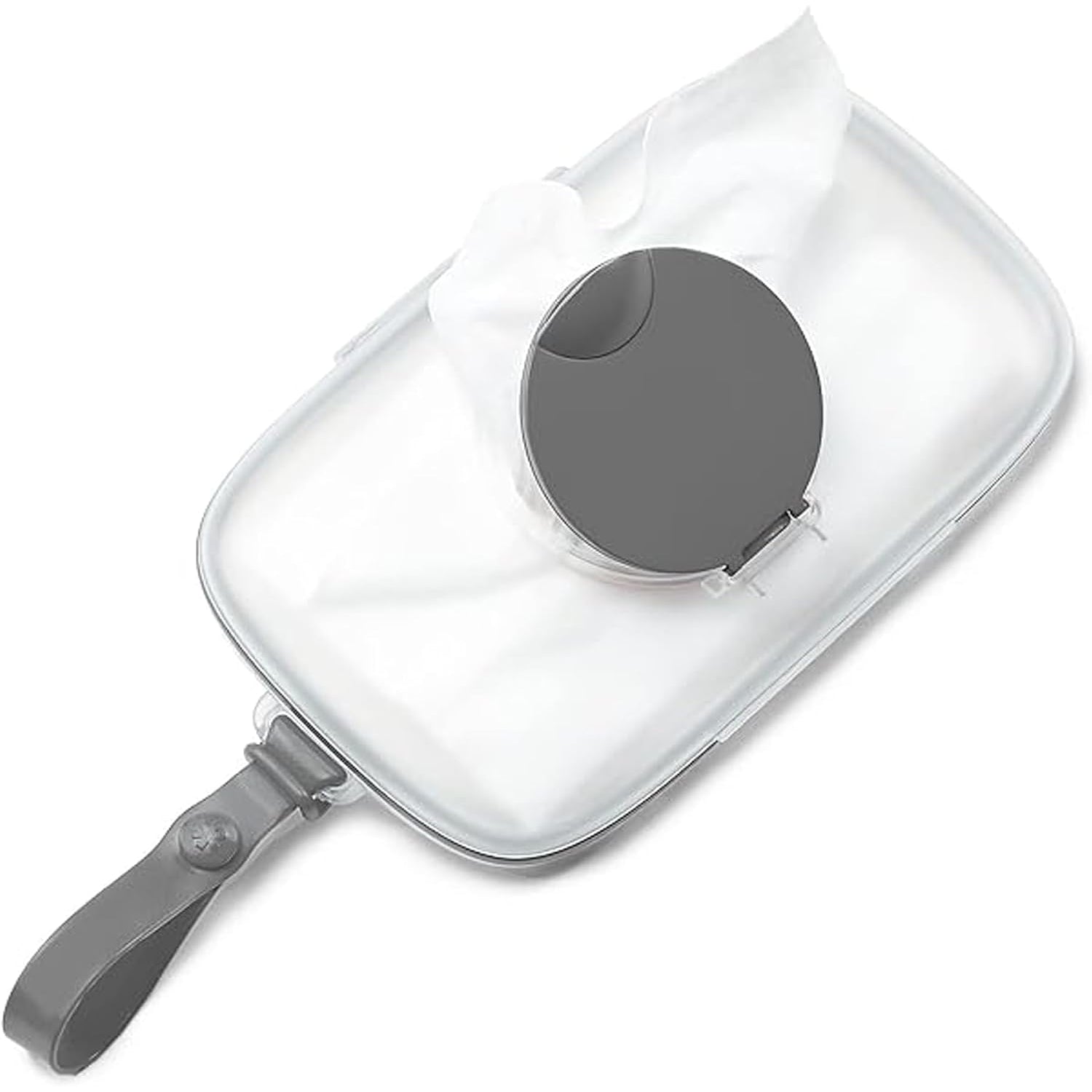 Estuche gris SKIP*HOP con pañuelos húmedos para uso diario