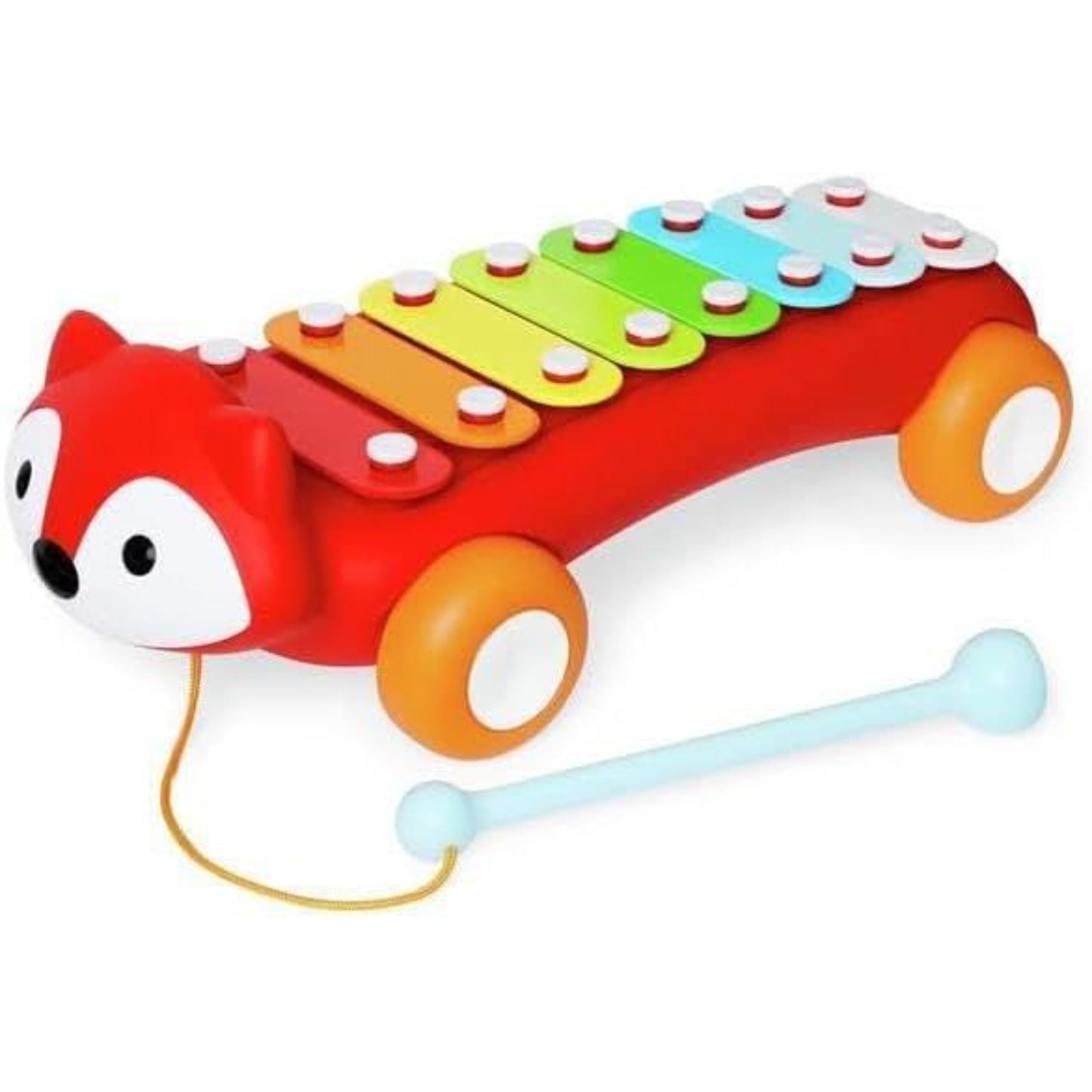 Xilófono rojo Zorro de SKIP*HOP con ruedas, juguete para niños