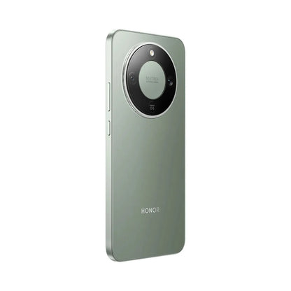 smartphone honor color verde, vista lateral, diseño moderno