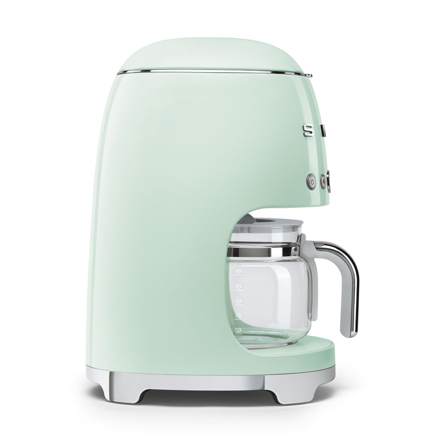 cafetera verde menta lateral, cocina moderna