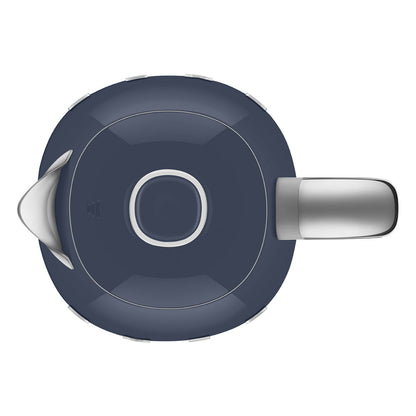 Hervidor SMEG azul oscuro, vista superior, diseño moderno para cocina