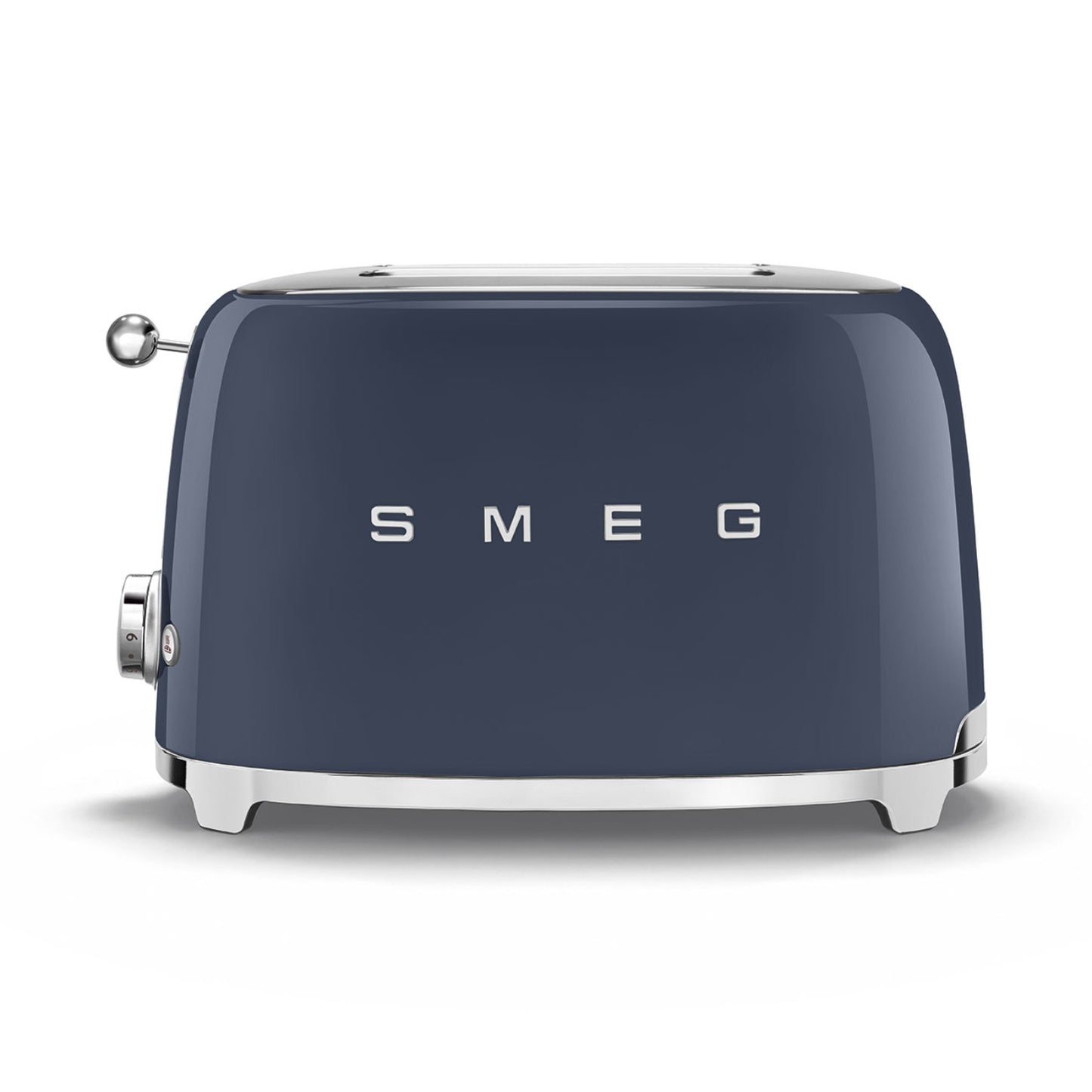 Tostadora SMEG azul frontal, cocina moderna