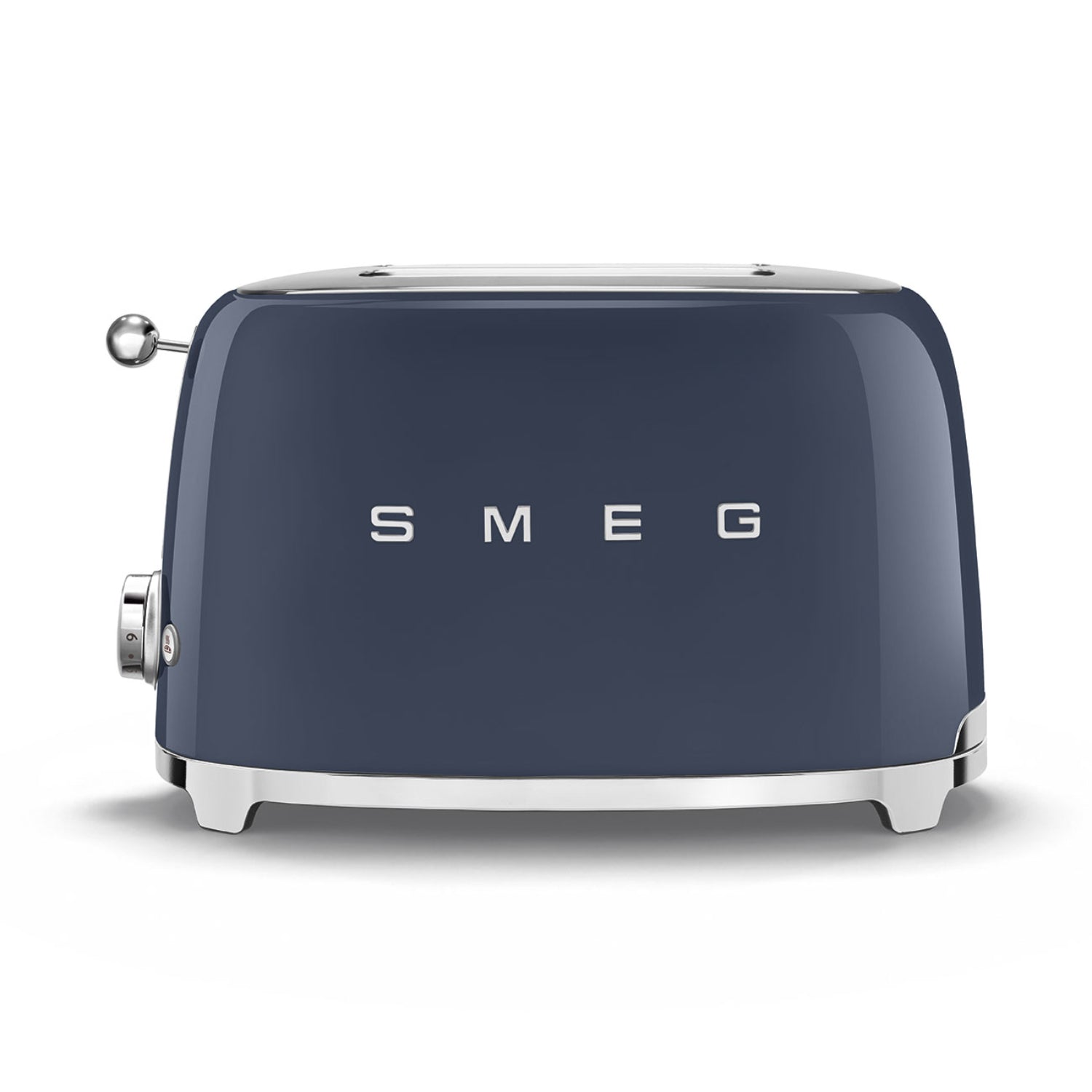 Tostadora SMEG azul frontal, cocina moderna