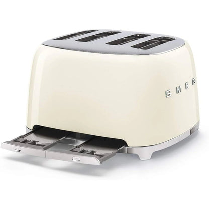 Tostadora SMEG blanca lateral, cocina moderna