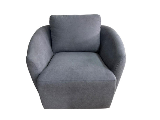 sofá cama gris, vista frontal, ideal para espacios modernos