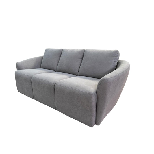 sofá moderno gris lateral, sala de estar