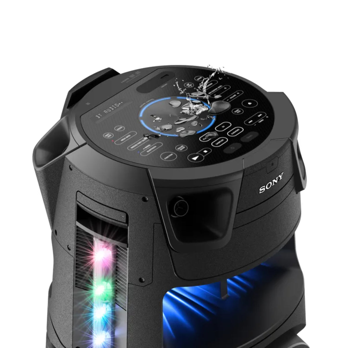 Sistema de audio HiFi Bluetooth Sony LL05 con luces LED y control táctil resistente al agua