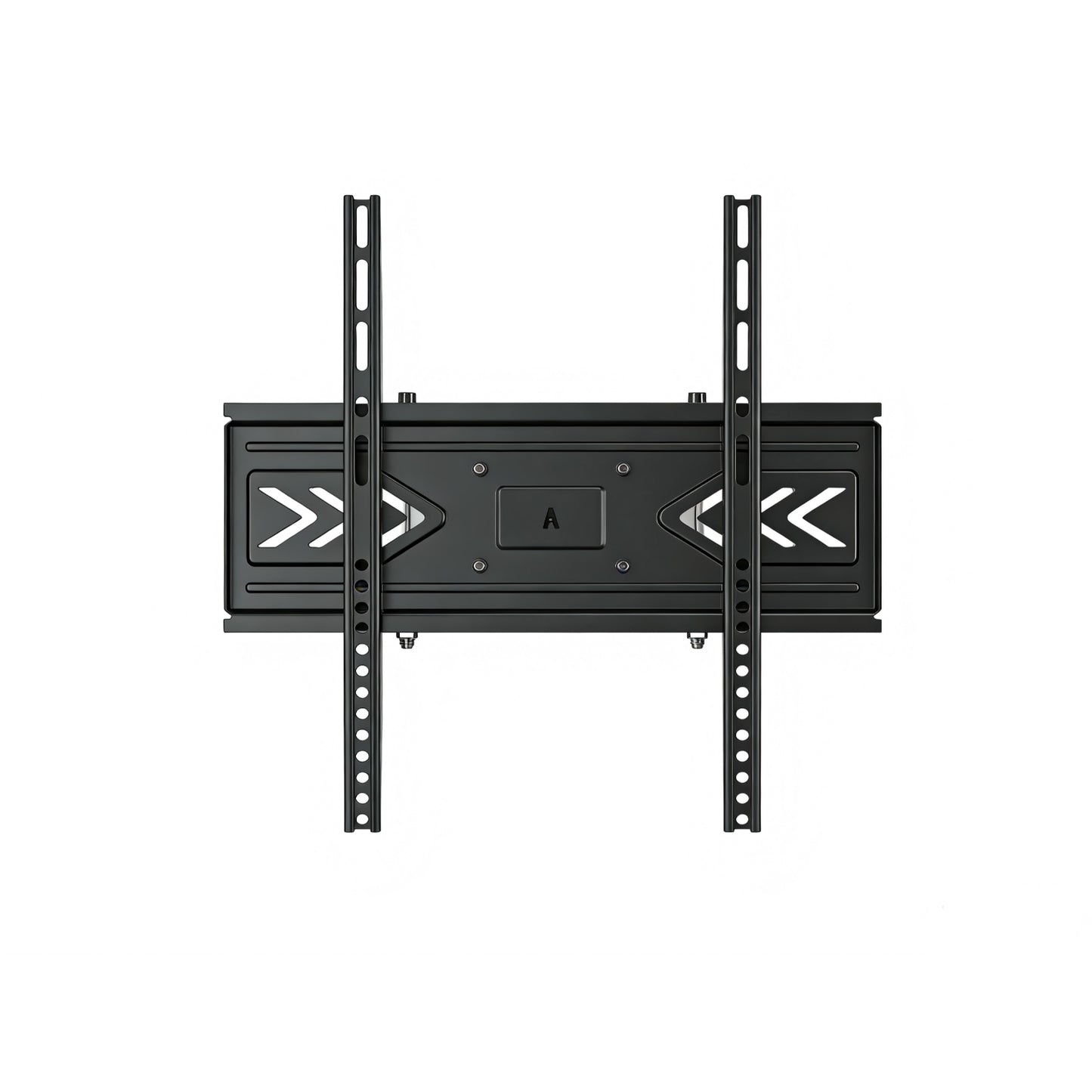 Soporte para televisor negro frontal, ideal para montaje en pared
