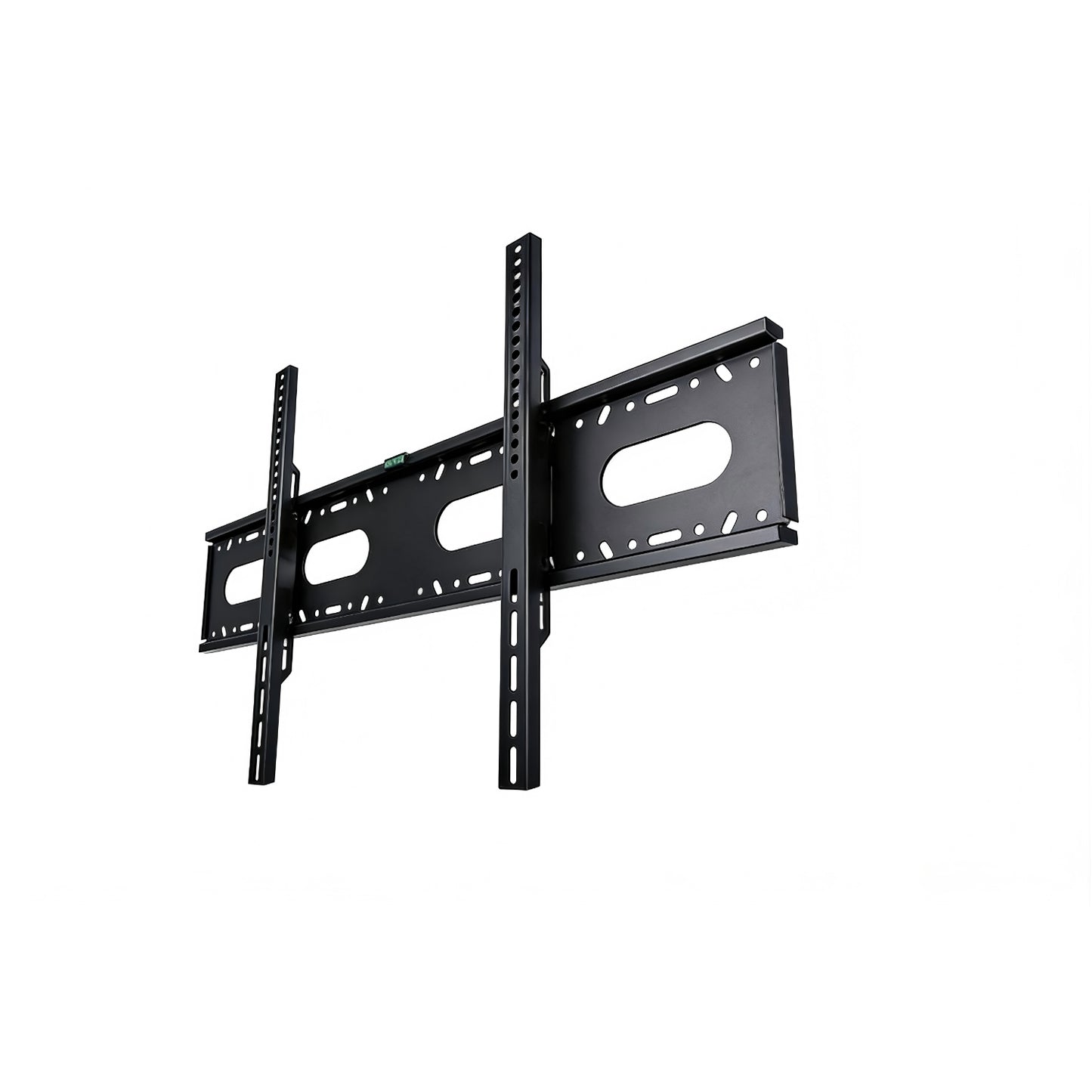 soporte para televisor negro fijo, pared, instalación sencilla