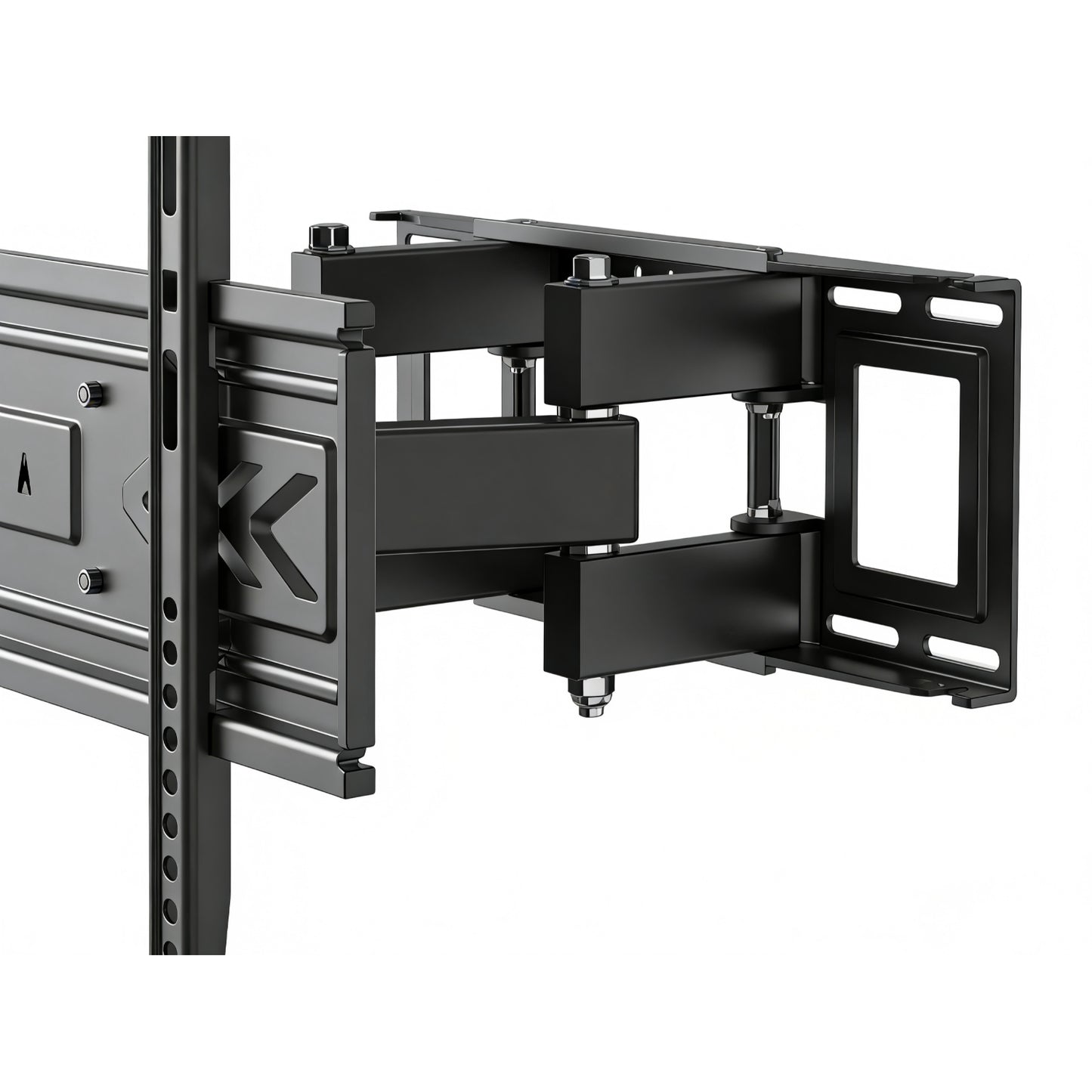 soporte para televisor negro lateral, instalación en pared