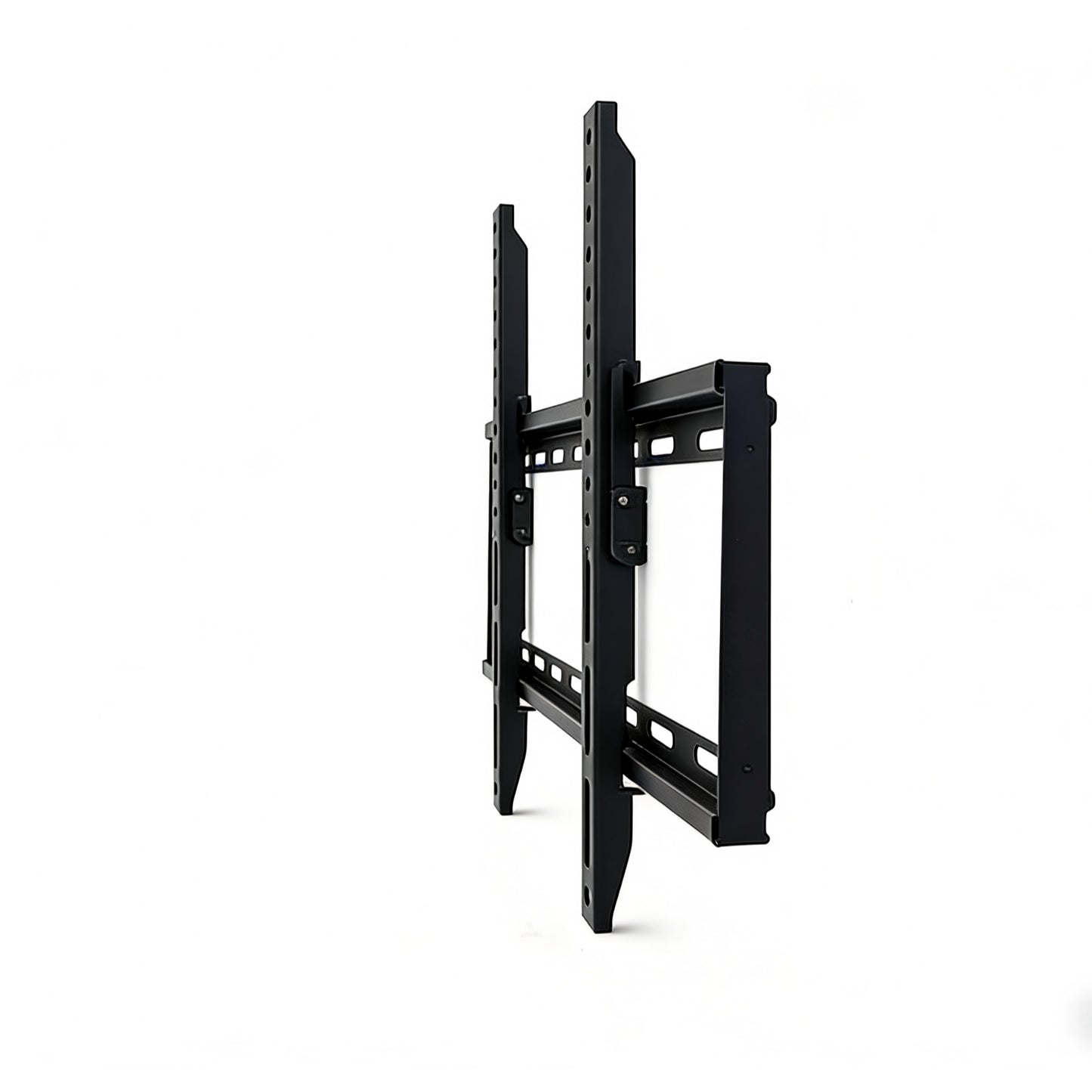 soporte para tv negro lateral, instalación en pared