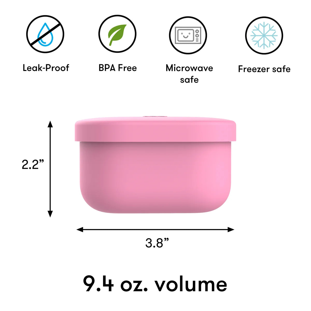 Contenedor de Snacks de Silicona Omie Omiesnack Rosa OMSILC101