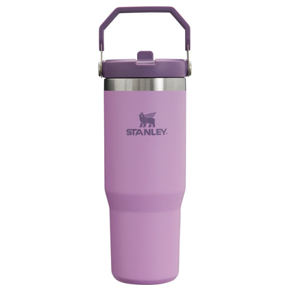 Termo Stanley 30oz lila con tapa a prueba de derrames y diseño ergonómico