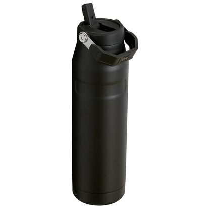 Termo Stanley IceFlow Negro 36oz con tapa de bloqueo y diseño ergonómico para bebidas frías