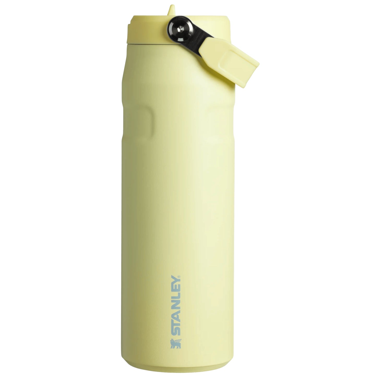 Termo Stanley AeroLight FlipStraw 24oz en color amarillo claro, ideal para mantenerse hidratado al aire libre.