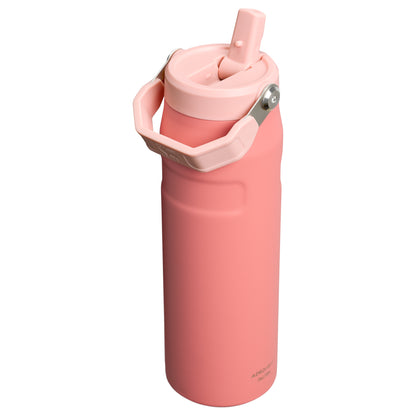 Termo Stanley AeroLight FlipStraw 24oz en color rosa con tapa de apertura fácil para beber